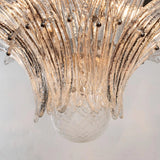 Murano Clear Palmette Chandelier – 2 Tier Ø85