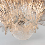 Murano Clear Palmette Chandelier – 2 Tier Ø85