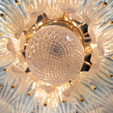 Murano Palmette Chandelier – 2 Tiers Opal Iridescent