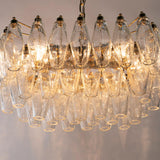 Murano Clear Poliedri Chandelier 50 cm