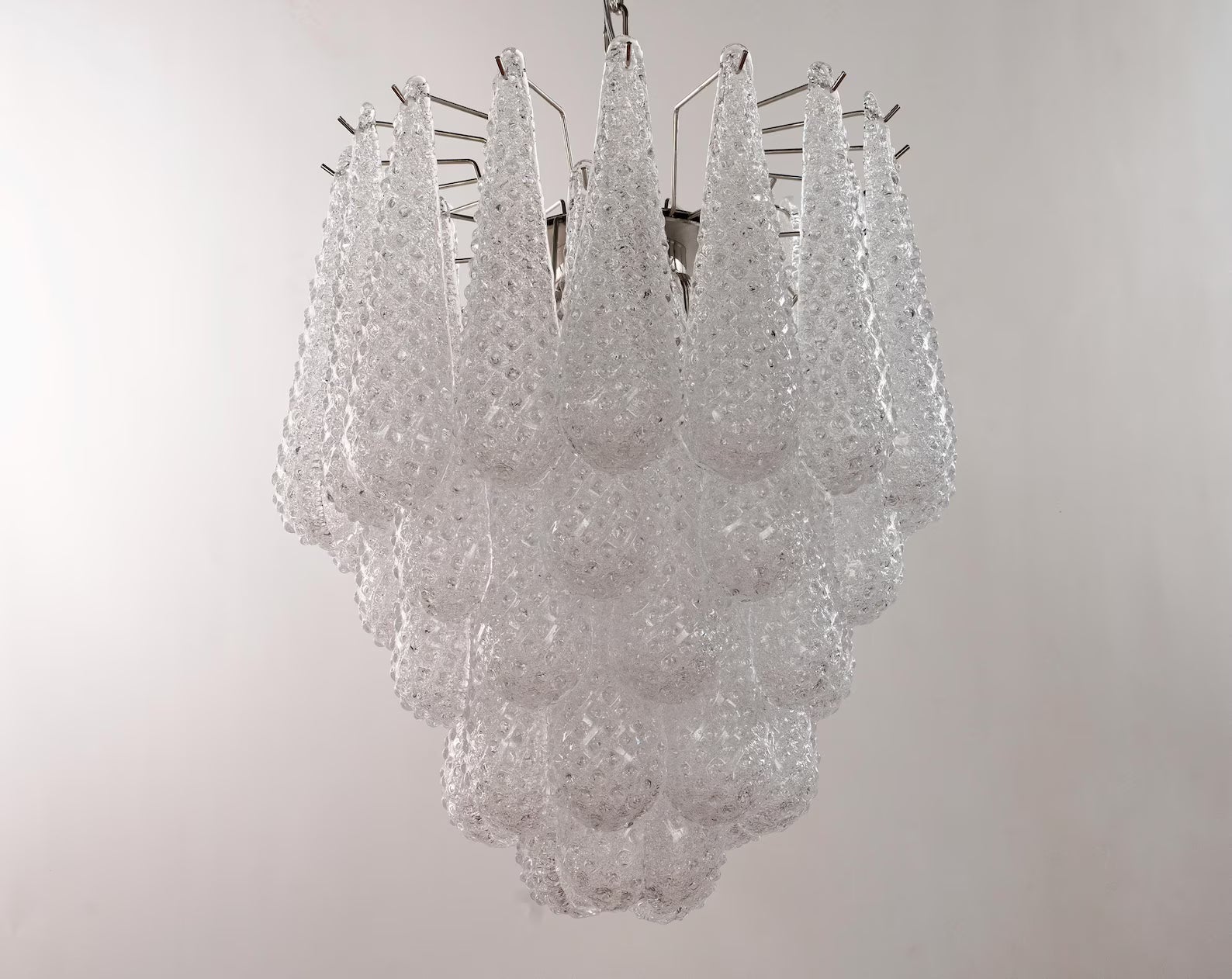 Murano Clear Drop Chandelier Ø55 - 44 Drop