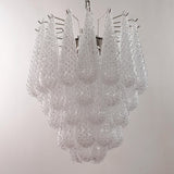 Murano Clear Drop Chandelier Ø55 - 44 Drop