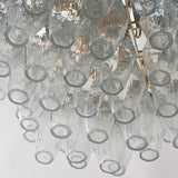 Murano Clear Poliedri Chandelier 50 cm