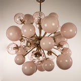 Murano Sputnik Chandelier Ø90 – Mixed Pink
