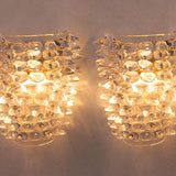 Murano Clear Spikes Wall Lamp