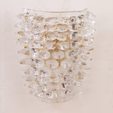 Murano Clear Spikes Wall Lamp - Set of 2