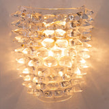 Murano Clear Spikes Wall Lamp