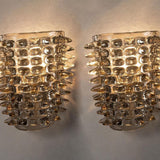 Murano Smoky Spikes Wall Lamp