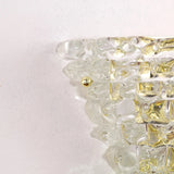 Murano Clear Rostrato Wall Lamp - Set of 2