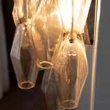 Murano Smoky Polyhedrons Wall Sconce