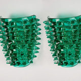 Murano Green Spikes Wall Lamp