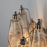 Murano Smoky Polyhedrons Wall Sconce