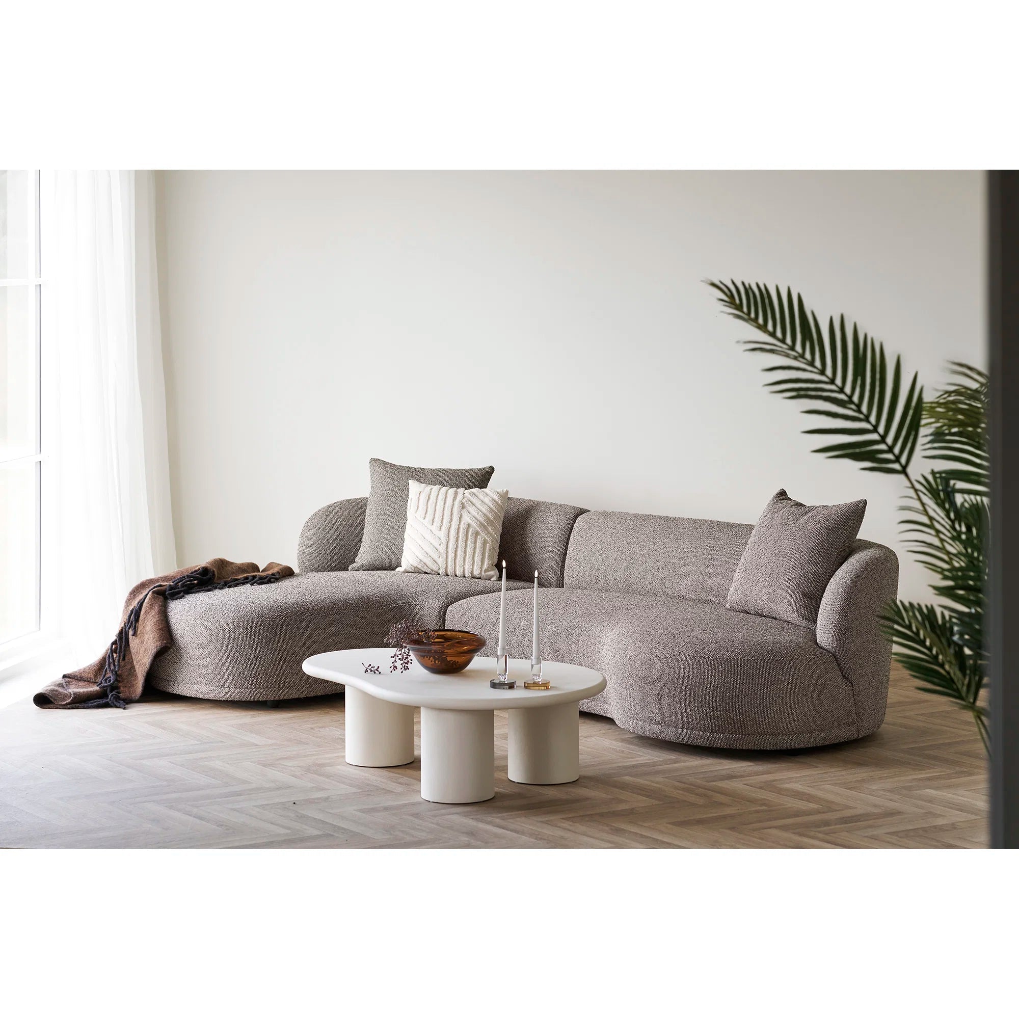 Kingston Lounge Sofa - Brown - Left - Bellavé Studio