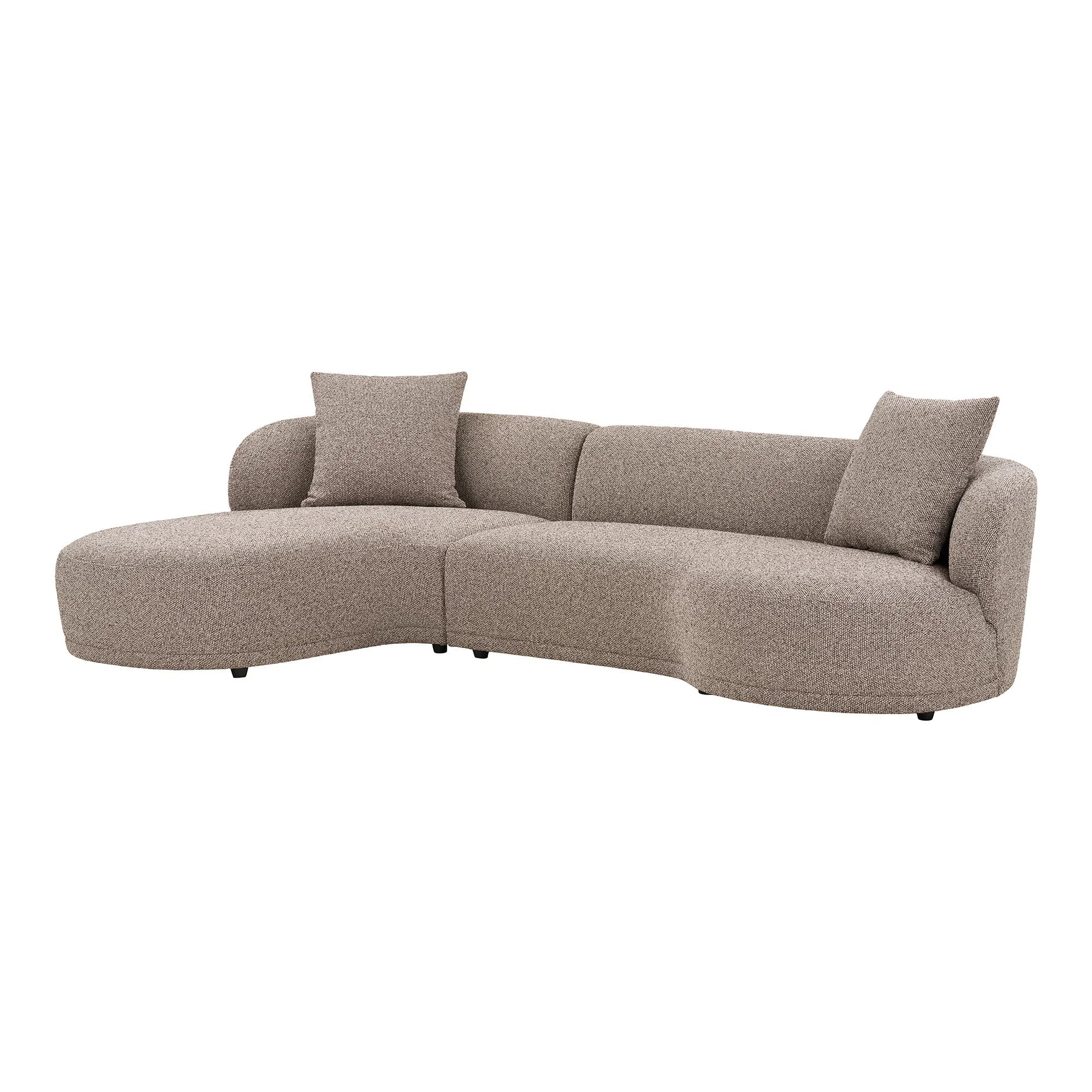Kingston Lounge Sofa - Brown - Left - Bellavé Studio
