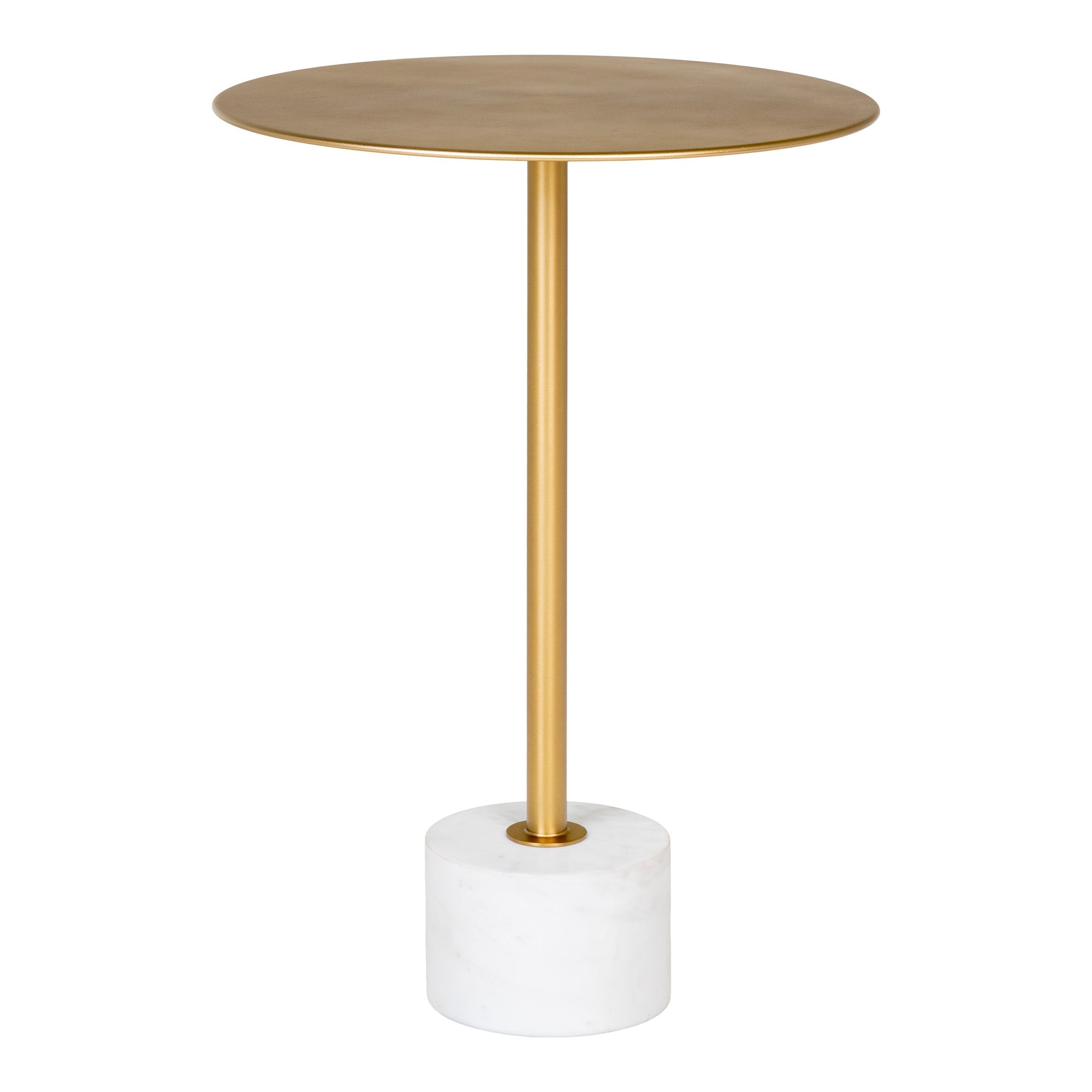 Lecco Side Table (Brass / Marble, Ø41 cm) - Bellavé Studio