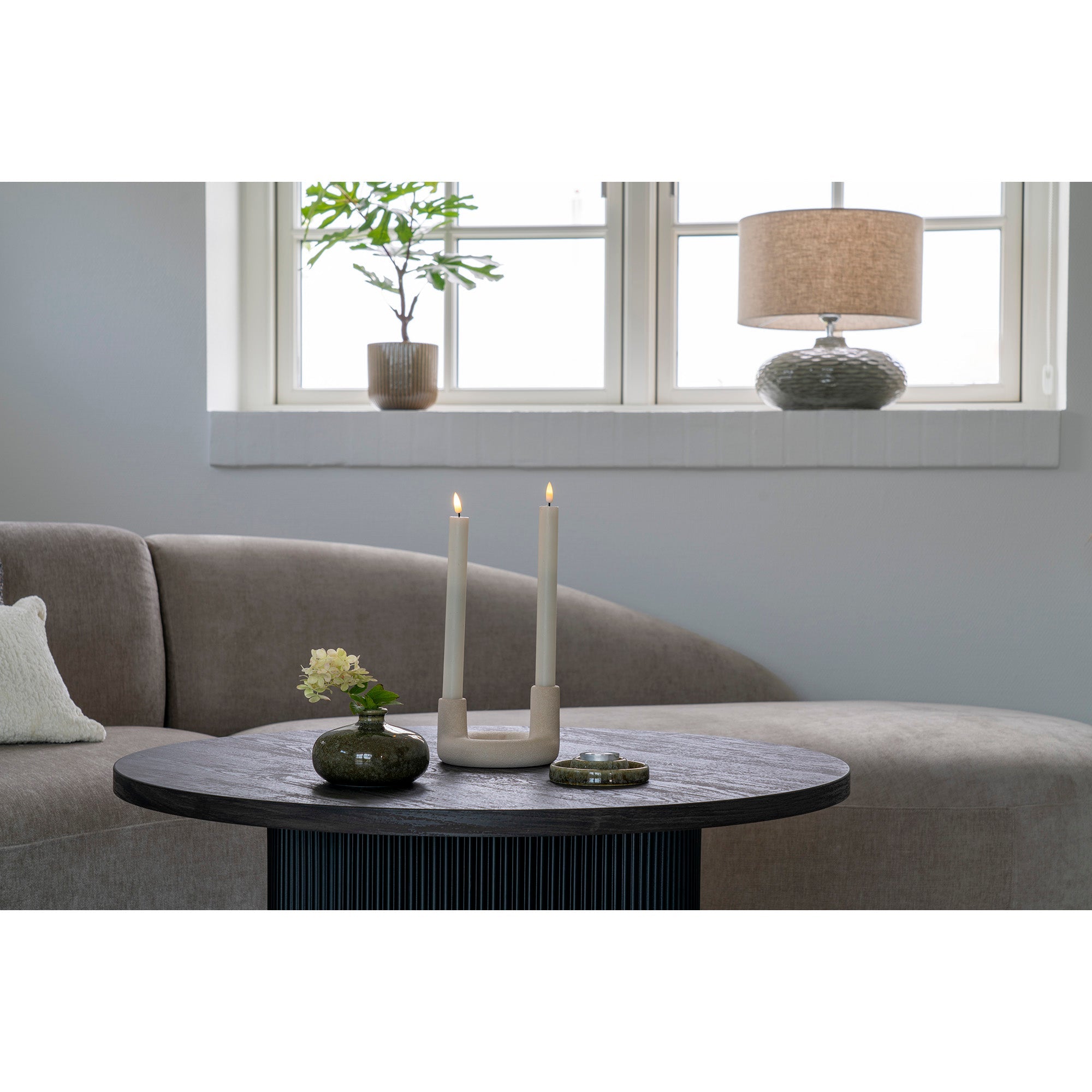 Luma Candle Holder – Beige - Bellavé Studio