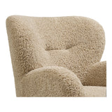 Lunaro Lounge Chair – Light Brown - Bellavé Studio