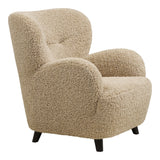 Lunaro Lounge Chair – Light Brown - Bellavé Studio