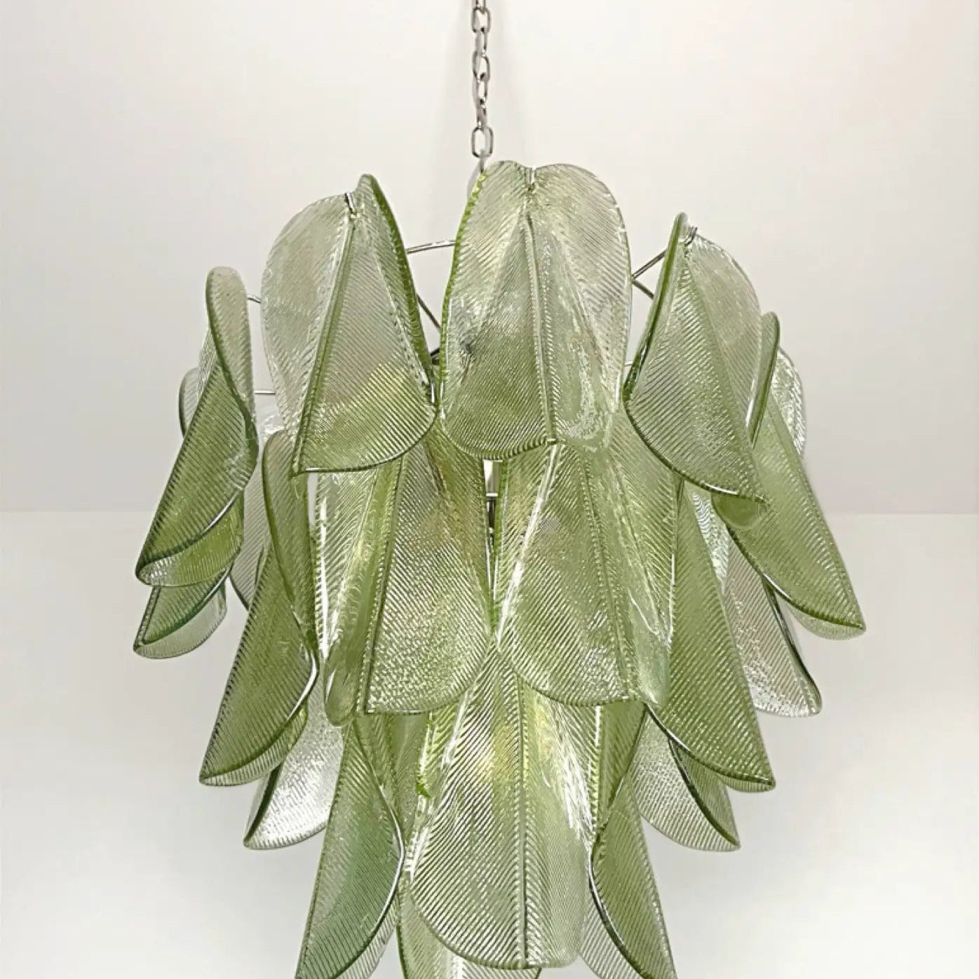 Mazzega Green Rondini Murano Chandelier - Bellavé Studio