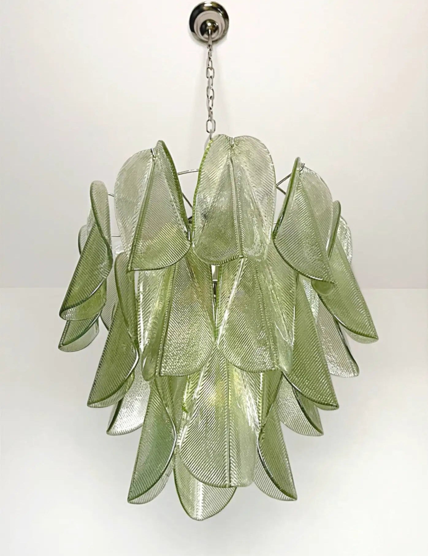 Mazzega Green Rondini Murano Chandelier - Bellavé Studio