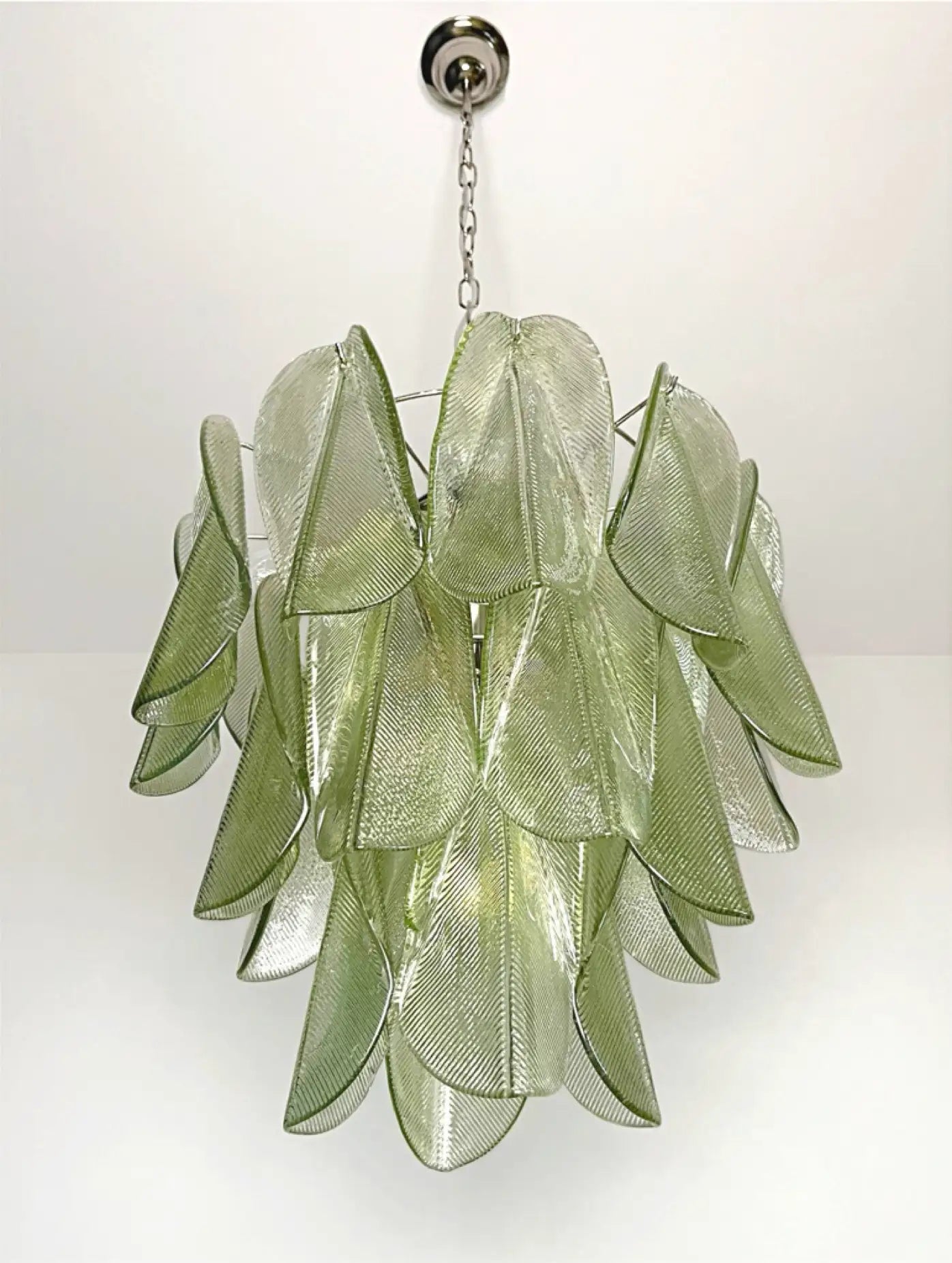 Mazzega Green Rondini Murano Chandelier - Bellavé Studio