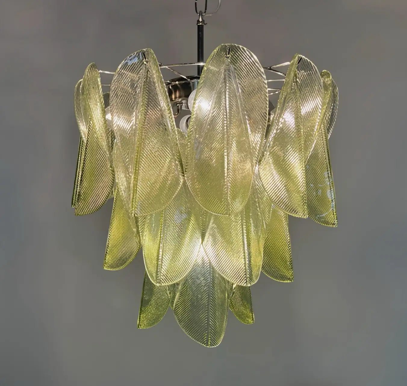 Mazzega Green Rondini Murano Chandelier - Bellavé Studio