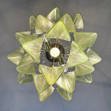 Mazzega Green Rondini Murano Chandelier - Bellavé Studio