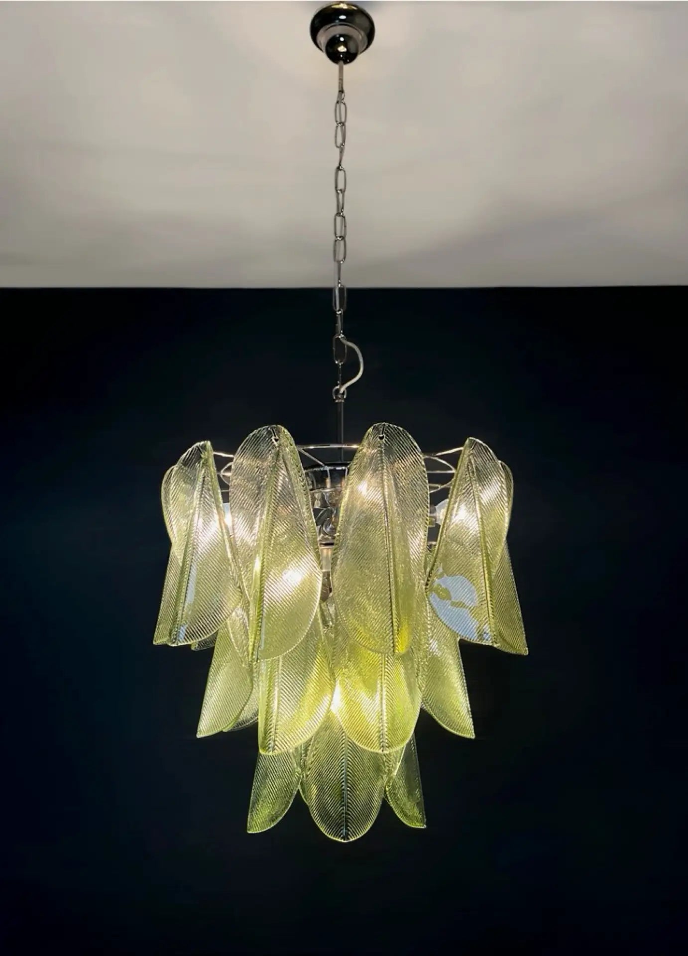 Mazzega Green Rondini Murano Chandelier - Bellavé Studio