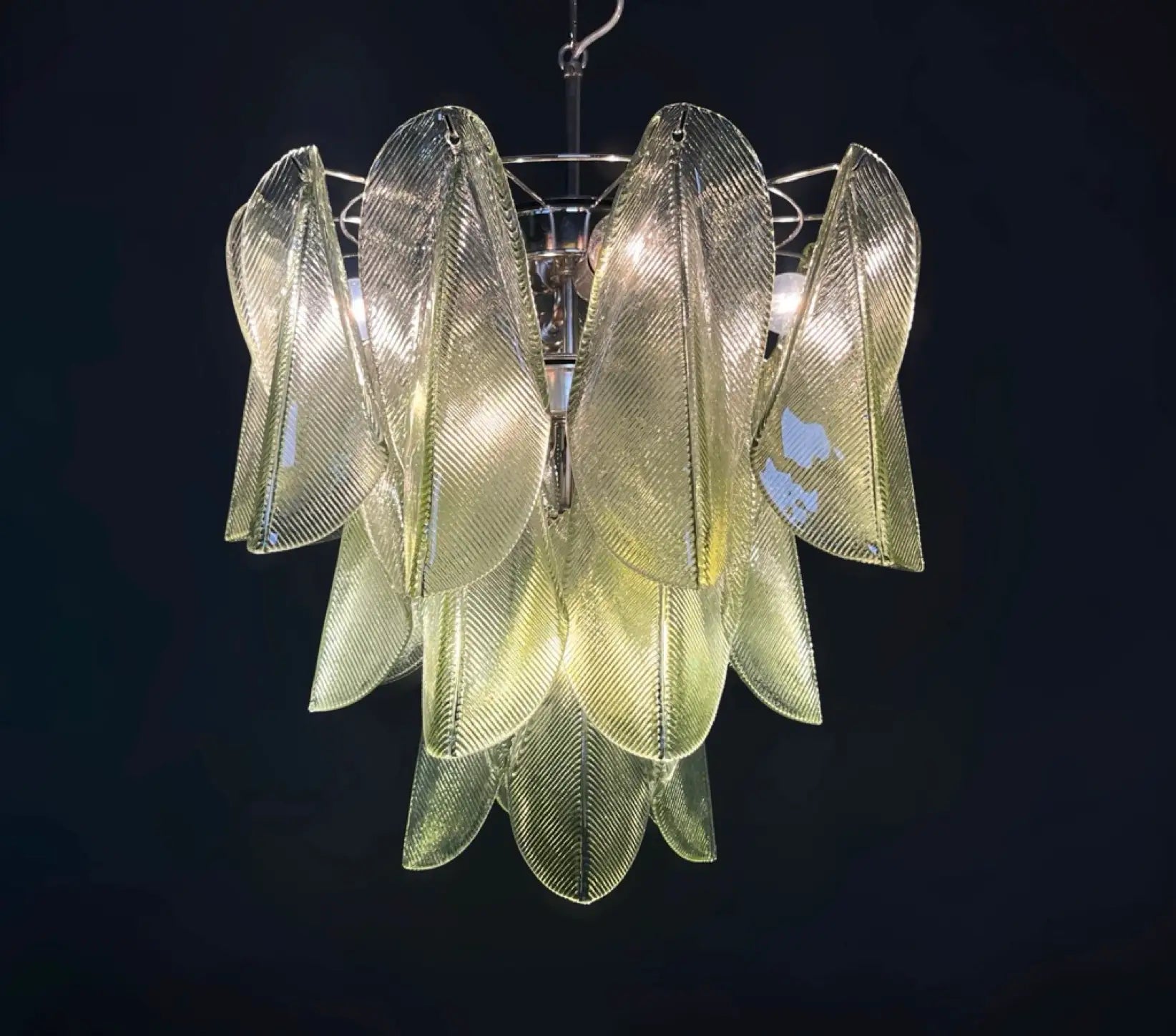 Mazzega Green Rondini Murano Chandelier - Bellavé Studio