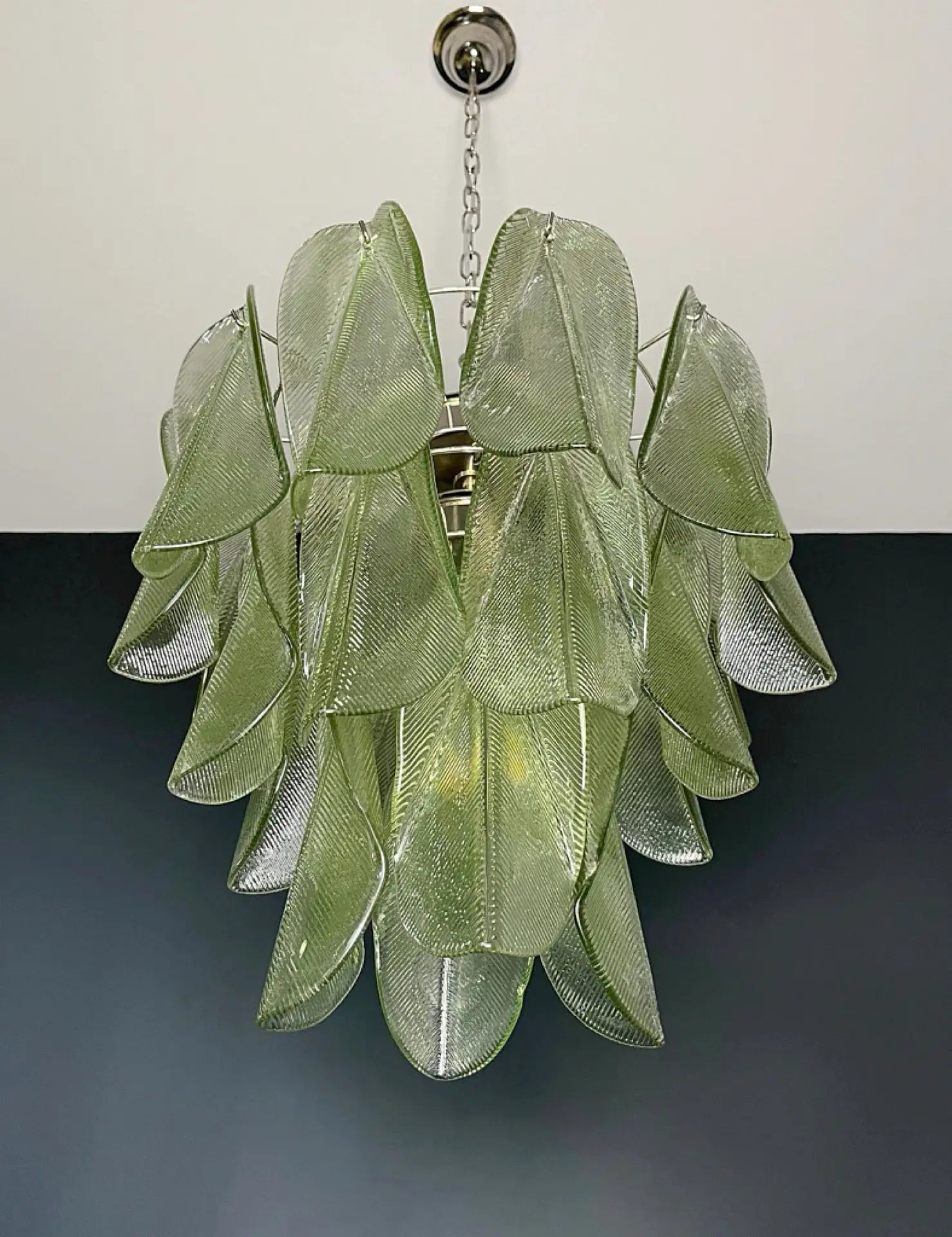 Mazzega Green Rondini Murano Chandelier - Bellavé Studio