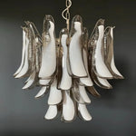 Mazzega Murano Smoked Lattimo Petali - Bellavé Studio