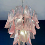 Mazzega Pink Rondini Murano Chandelier - Bellavé Studio
