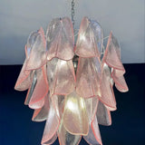 Mazzega Pink Rondini Murano Chandelier - Bellavé Studio