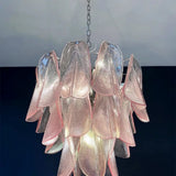 Mazzega Pink Rondini Murano Chandelier - Bellavé Studio