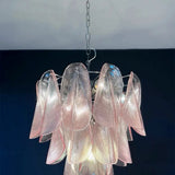 Mazzega Pink Rondini Murano Chandelier - Bellavé Studio
