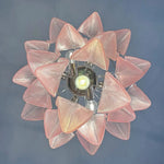 Mazzega Pink Rondini Murano Chandelier - Bellavé Studio