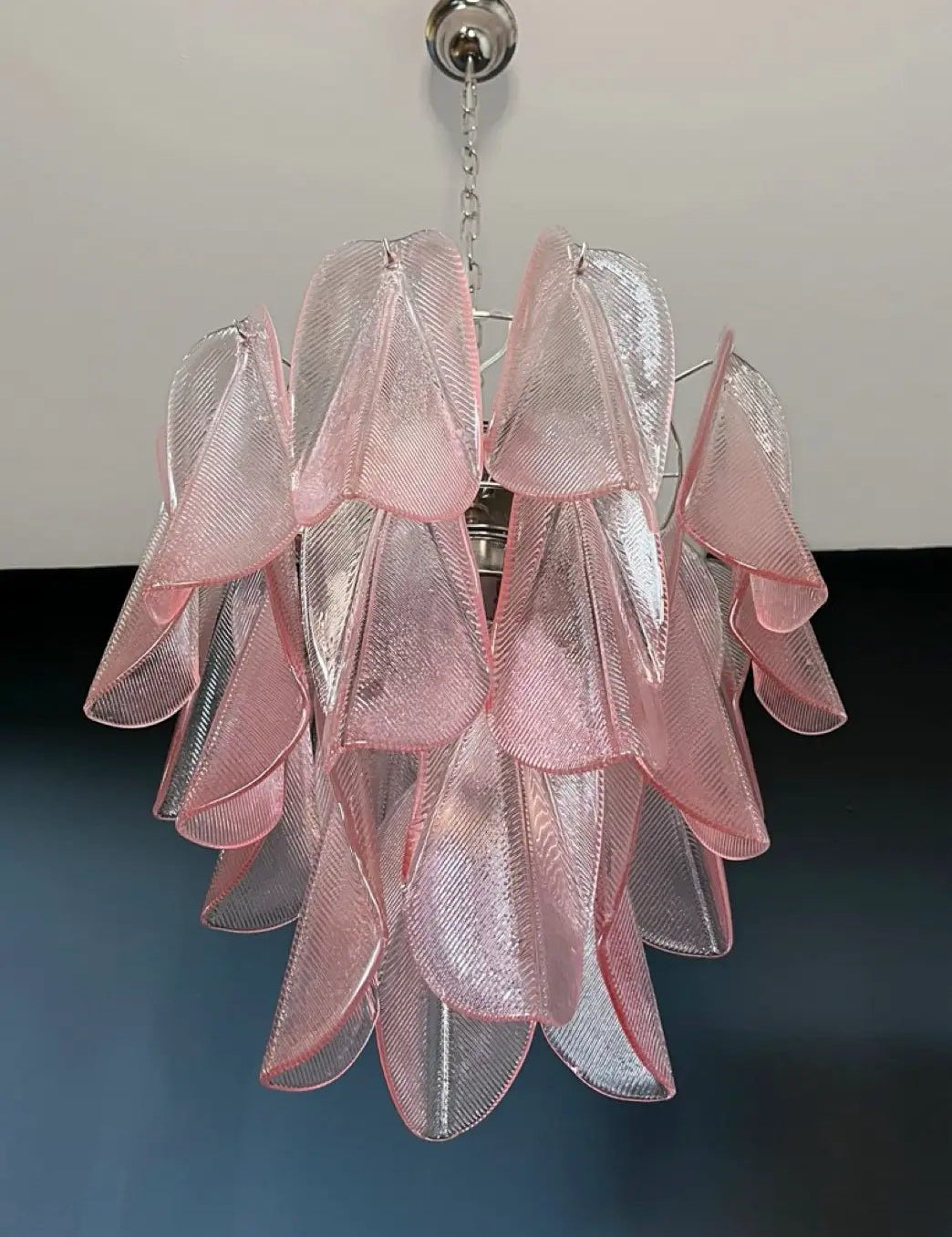 Mazzega Pink Rondini Murano Chandelier - Bellavé Studio