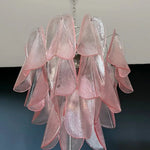 Mazzega Pink Rondini Murano Chandelier - Bellavé Studio