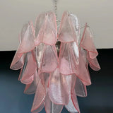 Mazzega Pink Rondini Murano Chandelier - Bellavé Studio