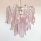 Mazzega Pink Rondini Murano Chandelier - Bellavé Studio
