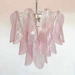 Mazzega Pink Rondini Murano Chandelier - Bellavé Studio