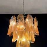 Mazzega Tobacco Rondini Murano Chandelier - Bellavé Studio
