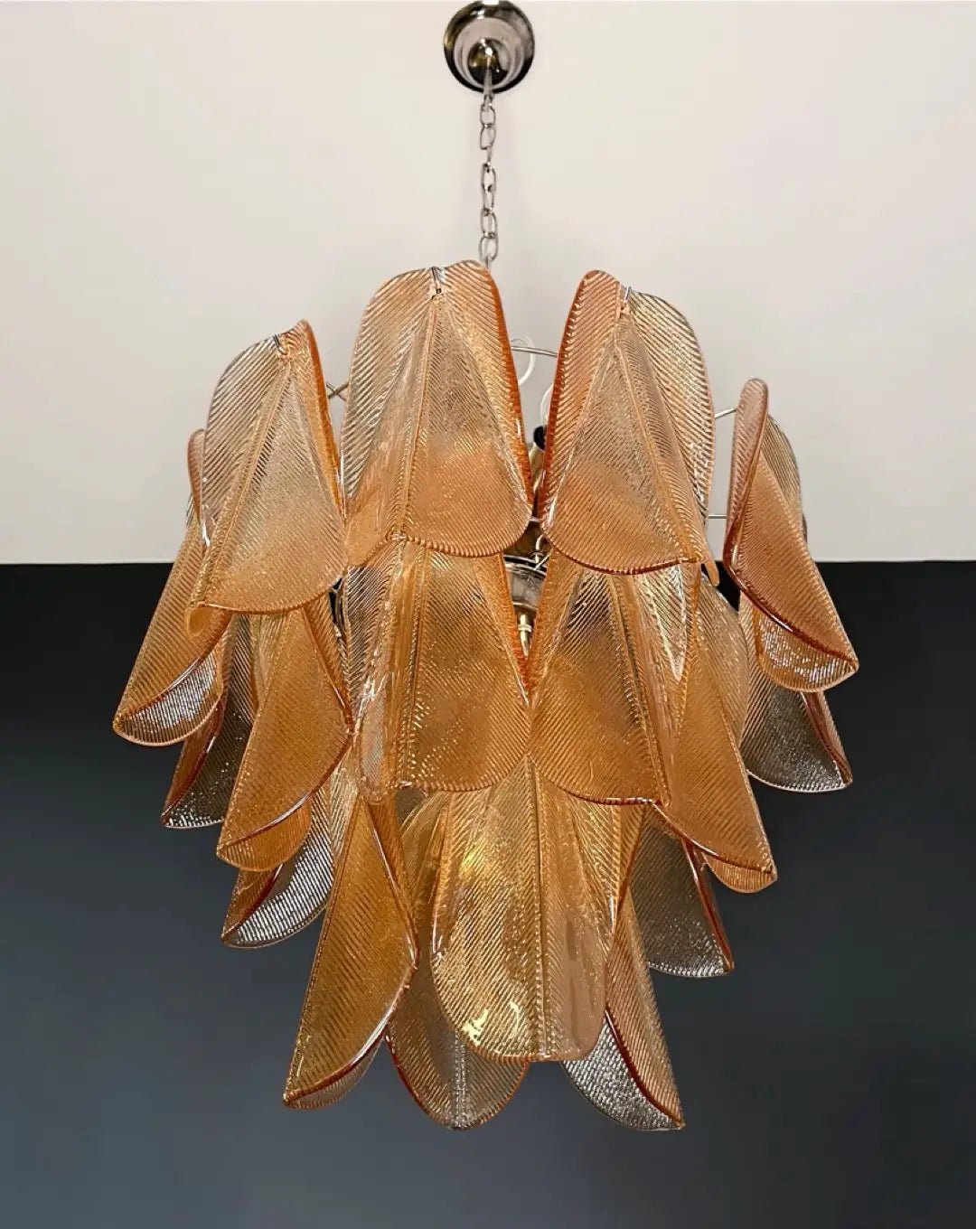 Mazzega Tobacco Rondini Murano Chandelier - Bellavé Studio
