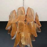 Mazzega Tobacco Rondini Murano Chandelier - Bellavé Studio