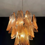 Mazzega Tobacco Rondini Murano Chandelier - Bellavé Studio