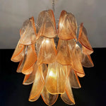 Mazzega Tobacco Rondini Murano Chandelier - Bellavé Studio