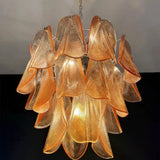 Mazzega Tobacco Rondini Murano Chandelier - Bellavé Studio