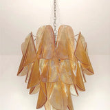 Mazzega Tobacco Rondini Murano Chandelier - Bellavé Studio