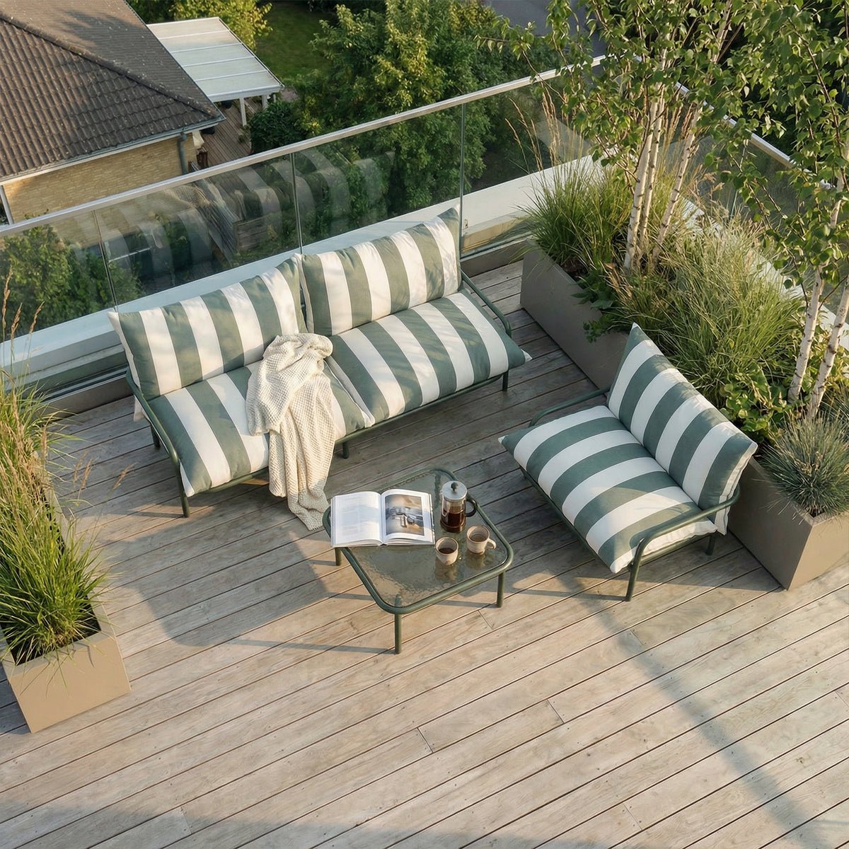 Mollis Lounge Sofa 2 - seter – Renesse Olive - Bellavé Studio