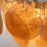 Murano Alabaster Amber Discs Chandelier - Bellavé Studio